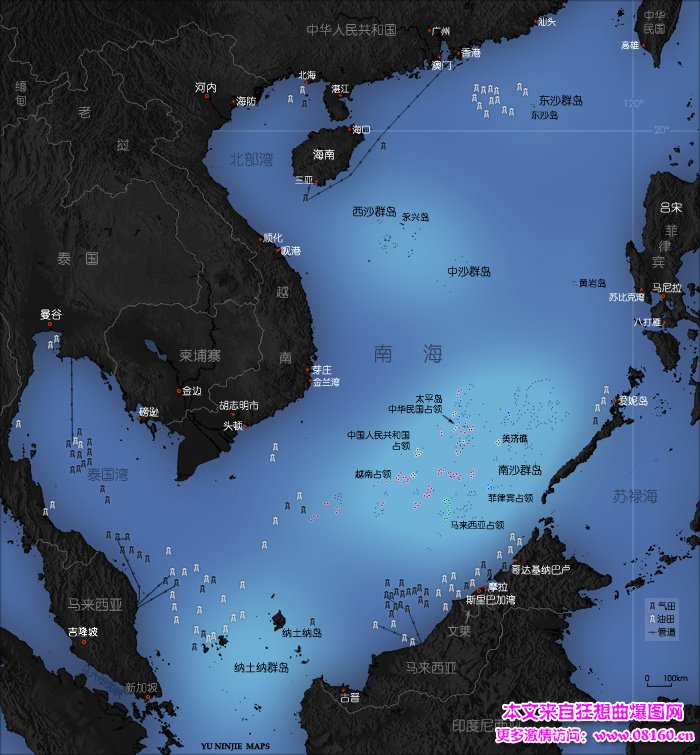 中国南海lol外围是否有外国钻井,外国在南海钻井位置图(一)